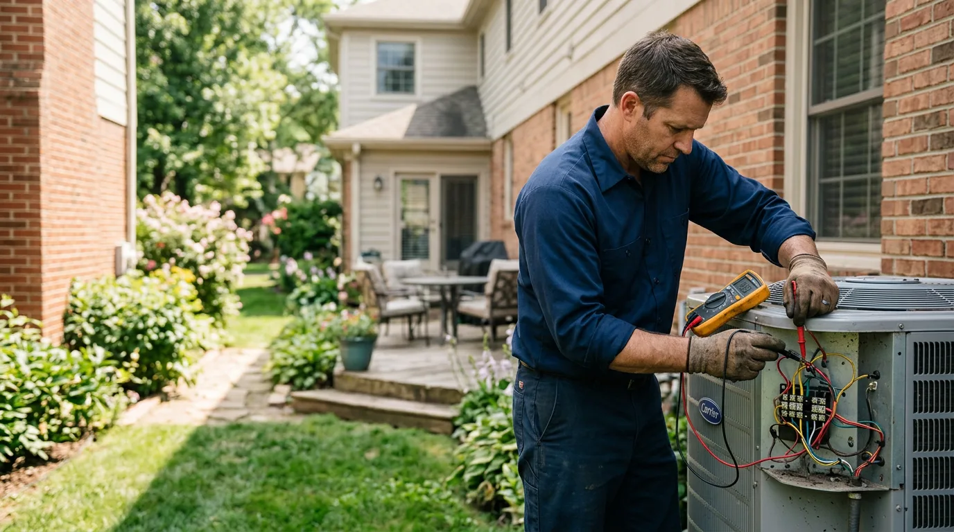 HVAC technician working near Duncan, MS